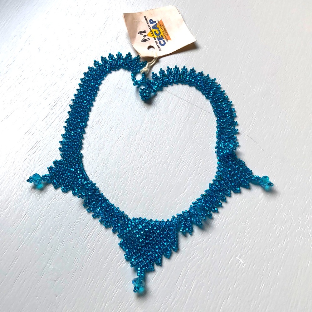Handmade Beaded Guatemalan Necklace | Adjustable Length NWT
